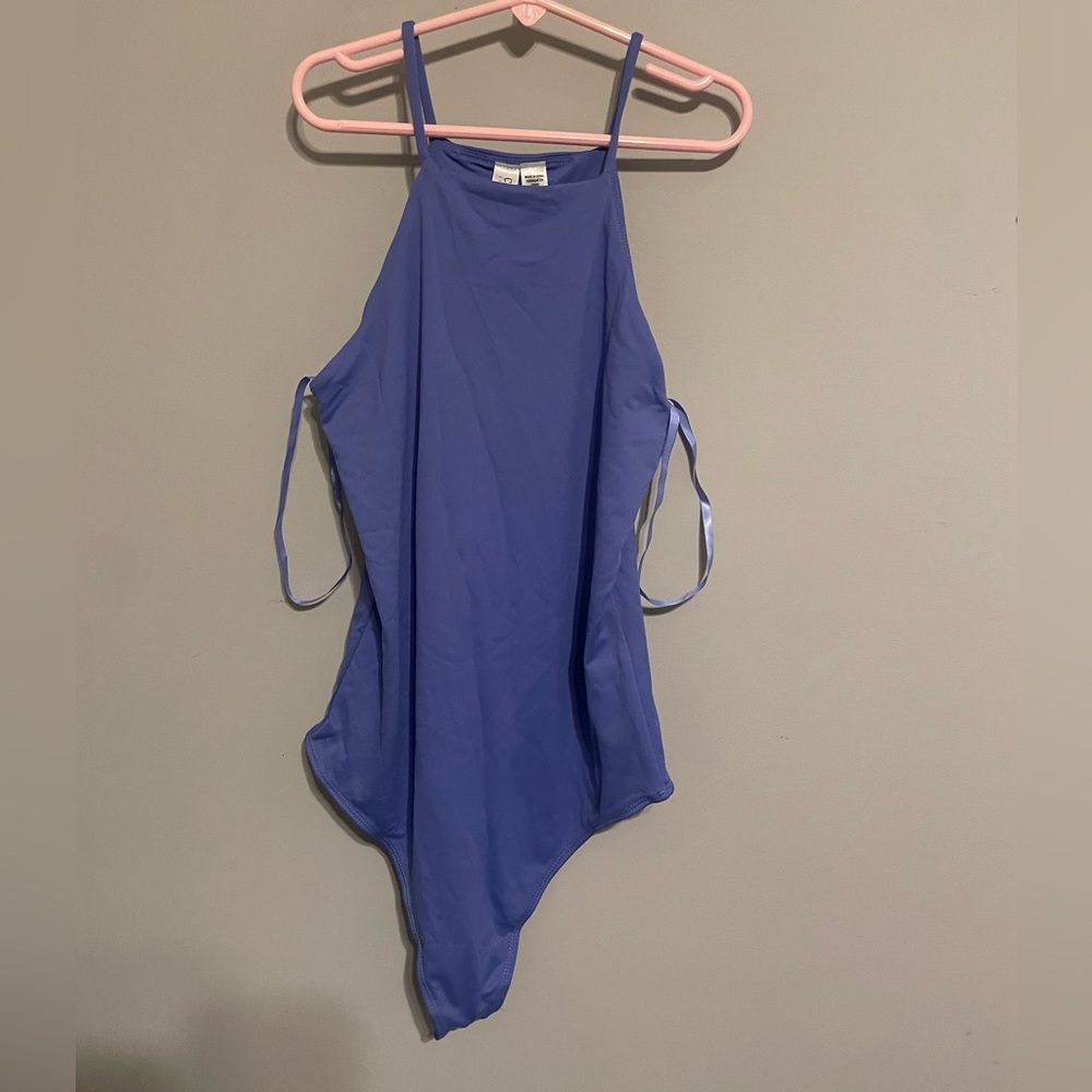 Cloth‎ by design blue tank bodysuit size medium nwt